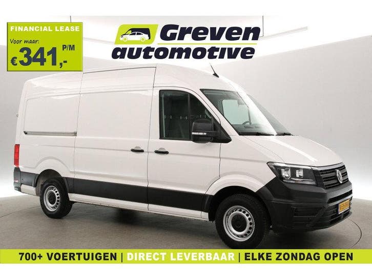 Volkswagen Crafter 2.0 TDI L3H3 140PK | 3000KG Trekgew. |, Auto's, Bestelauto's, Handgeschakeld, Diesel, Wit, Volkswagen