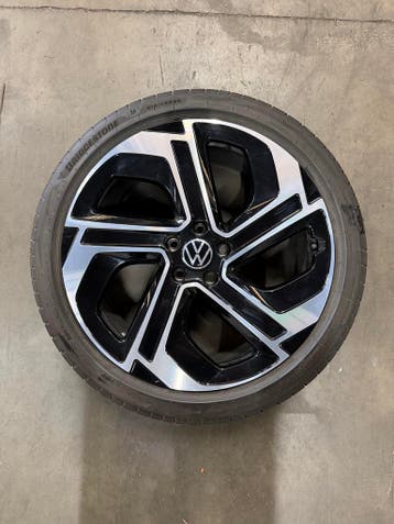 ZGAN set originele 20 inch VW ID 3 velgen met zomerbanden, 215 mm, Banden en Velgen, Nieuw, Personenwagen