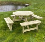 Picknicktafel, kopenhagen, rond, Tuin en Terras, Ophalen of Verzenden, Nieuw