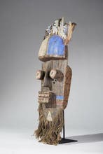 Een houten masker - Grebo - Ivoorkust (Zonder minimumprijs)