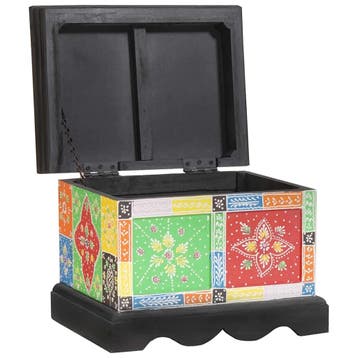 vidaXL Opbergbox Multikleur 40 x 30 x 30 cm Massief, Huis en Inrichting, Woonaccessoires | Kisten, Verzenden, Nieuw