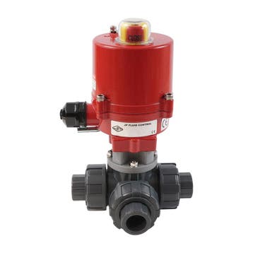 G 2 Inch T-Port 3-Weg PVC Elektrische Kogelklep 12 V AC/DC, Verzenden, Nieuw