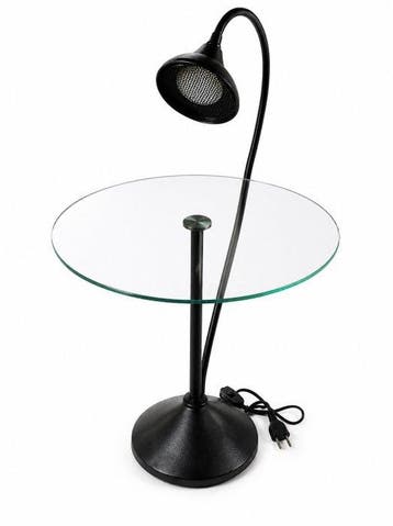 Salontafel - Glas, Metaal - Salontafel met geïntegreerde
