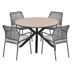 Garden Impressions Natas tuinset grijs 5-delig - Tulli, Verzenden, Nieuw