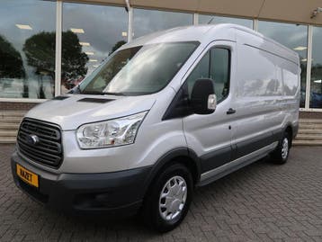 Ford Transit 350 2.0 TDCI 170 PK AUT. L2H2 EURO 6 + TREKHAAK, Automaat, Stof, Gebruikt, Euro 6
