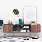 Nieuw Design TV-Meubel – Retro Stijl met Walnoot Lowboard, Verzenden, Nieuw