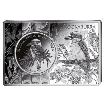 Tsjaad. 1 oz 1000 CFA Chad Kookaburra Silver Coin-bar Set