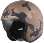 Bogotto V537 Camo Bruin Jethelm, Motoren, Jethelm, Nieuw met kaartje, Overige merken, Heren