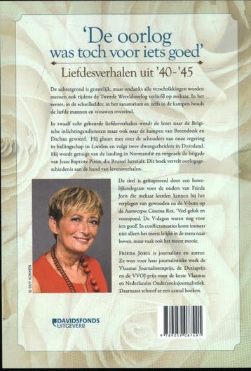 De oorlog was toch voor iets goed 9789059087491, Boeken, Verzenden, Zo goed als nieuw, Frieda Joris