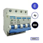 Gacia installatieautomaat 4 polig C40 10KA - PB8H-4C40, Ophalen of Verzenden, Nieuw