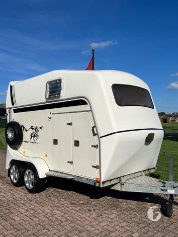 Degelijke Brenderup met dubbele zadelkamer!, Ophalen, Zo goed als nieuw, Hout, 1½-paards trailer