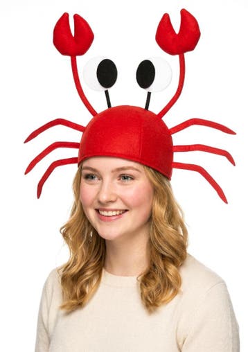 KIMU® Krab Muts met Scharen Ogen Pootjes Rode Garnaal Zeedie, Kleding | Dames, Ophalen of Verzenden, Nieuw