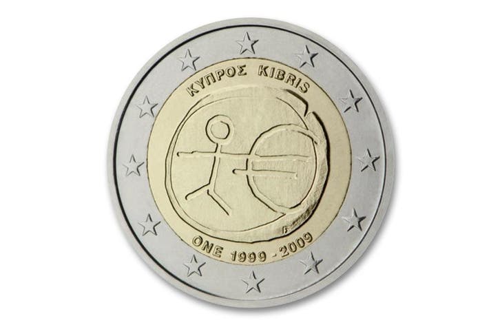 2 euro E.M.U. 2009 - Cyprus, Postzegels en Munten, Munten | Europa | Euromunten, Verzenden