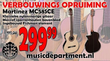 Martinez MC58SCE Classic | VERBOUWINGSOPRUIMING, Ophalen of Verzenden, Nieuw, Met (piezo-)element