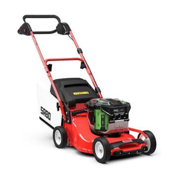 SABO 43-PRO E PUSH accu grasmaaier body Nieuw, Accu-grasmaaier, Nieuw, Mulchfunctie, Ophalen of Verzenden