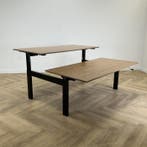 Vepa slinger duo bureau 160x80 cm, Zebrano - zwart, Huis en Inrichting, Bureaus, Ophalen of Verzenden, Gebruikt