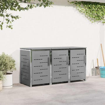 vidaXL Containerombouw Roestvrij staal Grijs, Verzenden, Nieuw