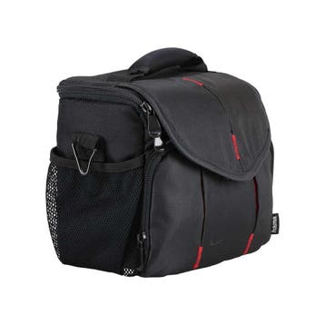 Hama Canberra 130 cameratas (zwart/rood) met garantie, Ophalen of Verzenden, Gebruikt