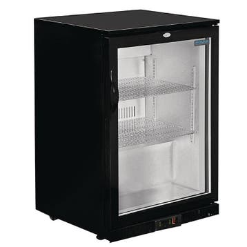 Polar G-serie barkoeling met klapdeur zwart 138L, Verzenden, Nieuw in verpakking, Koelen en Vriezen