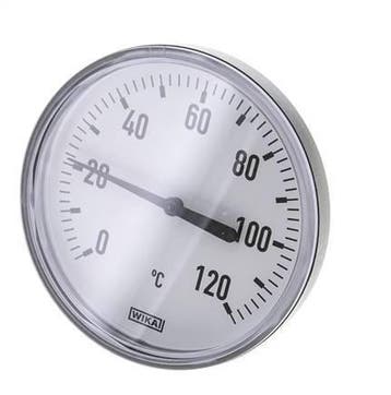 0 tot +120°C Plastic Bimetalen Thermometer 100mm Behuizing, Verzenden, Nieuw