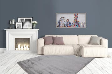 Hoogpolig Vloerkleed | Softtouch | Uni | Zilver | 120x170 cm, Verzenden, Nieuw