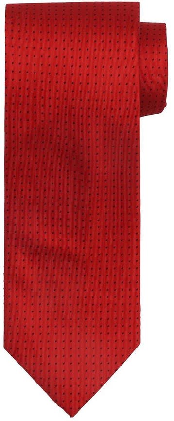 Suitable Zijde Stropdas Stippen Rood maat one size Heren, Verzenden, Nieuw, Rood, Suitable
