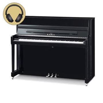 Kawai K-200 ATX4 E/P chroom silent piano, Nieuw, Zwart, Piano