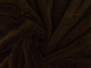 Kortharig bont stof – Bruin, Bruin, 120 cm of meer, Ophalen of Verzenden, Polyester