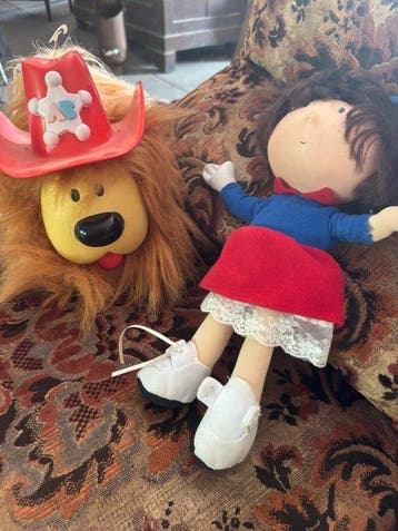 AB TOYS - Pluche speelgoed Pollux et margotte le manège