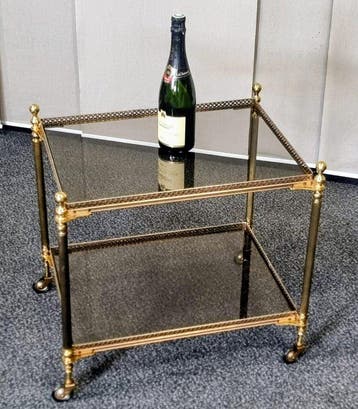 Serveerwagen - Messing - Elegant en klein