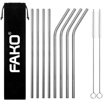 Fako Bijoux - RVS Rietjes - 8 Stuks - Recht & Gebogen - 21, Verzenden, Nieuw
