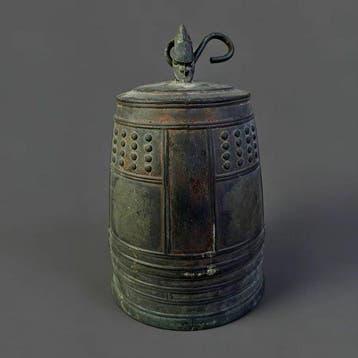 Vintage Japanse bronzen Bonsho-tempelbel - Japan - Shwa