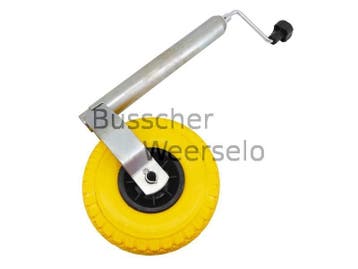 Neuswiel - 48mm - PU Antilek - 3.00*4 - Geel - Aanhangwagen, Ophalen of Verzenden, Nieuw