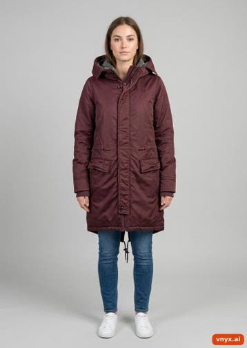 PMJ Pufferjassen Dames maat WS / Long Rood Vintage, Ophalen of Verzenden, Nieuw