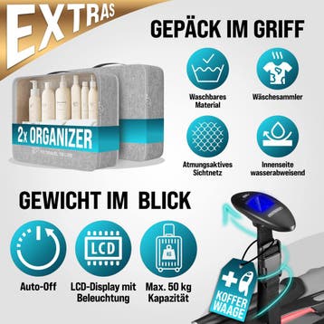 Reiskoffers 4-delige Zilver ABS accessoires (Recreatie), Verzenden, Nieuw