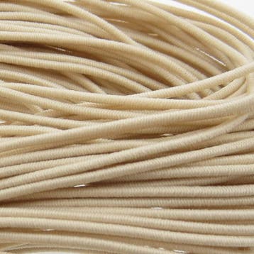 3 meter Waxkoord katoen 2 mm – crème naturel, Ophalen of Verzenden, Nieuw, Kraal