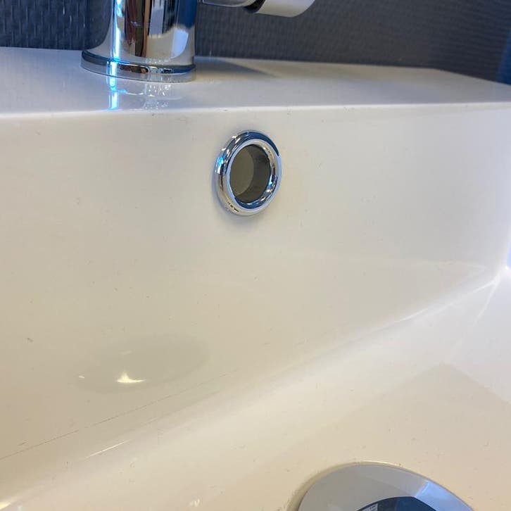 Sani Royal Wastafel Overloop Ring Chroom, Doe-het-zelf en Verbouw, Sanitair