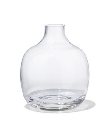 HEMA Vaas voor geurstokjes 8.4x10cm glas transparant, Verzenden, Nieuw