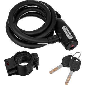 Trizand Lang fietsslot 150 cm zwart kabelslot voor fiets..., Ophalen of Verzenden, Nieuw