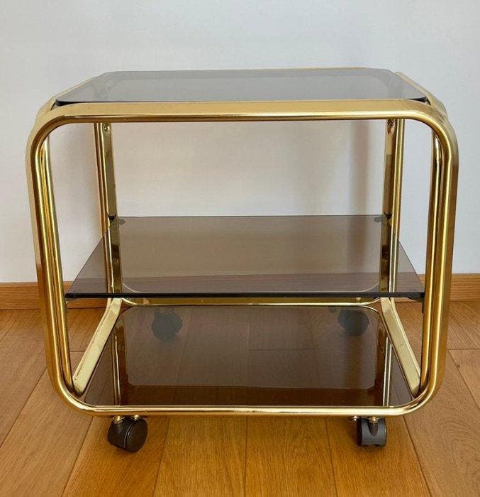 Trolley - Metaal, Glas, Antiek en Kunst, Kunst | Designobjecten