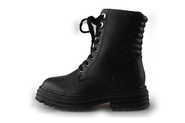 DSTRCT Veterboots in maat 36 Zwart, Kleding | Dames, Schoenen, Zwart, Zo goed als nieuw, Overige typen, Verzenden