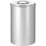 Afvalbak | Metaal | Zilver | 110L | Open | Vlamdovend |, Verzenden, Nieuw in verpakking