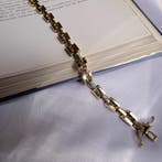 Gouden Bismarck schakelarmband, Ophalen of Verzenden, Gebruikt, Overige kleuren, Goud