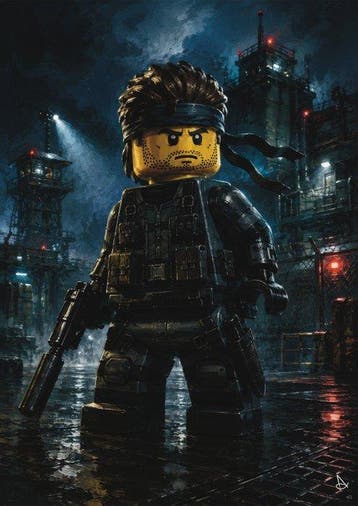 ANDSAL - Metal Gear - LEGO World Solid Snake in the Dark, Nieuw