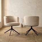 Eetkamerstoel Cheyenne niagara beige swivel, Ophalen of Verzenden, Nieuw