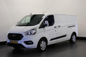 Ford Transit Custom 2.0 TDCI Automaat 2x Schuifdeur L2 EURO, Stof, Gebruikt, Wit, Ford