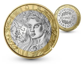 Astrologie collectie - Maagd 5 euro 2026- Frankrijk, Verzenden