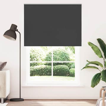 vidaXL Rolgordijn verduisterend 165x210 cm stofbreedte 161,6, Verzenden, Nieuw, Zwart