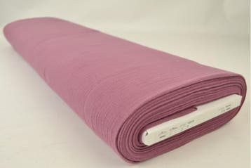 Mousseline stof aqua blauw – 10 of 40 meter rol, 120 cm of meer, Ophalen of Verzenden, Katoen, Roze