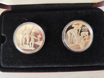 Australië. 20 Dollars 1993, Olympic Centennial Silver Proof